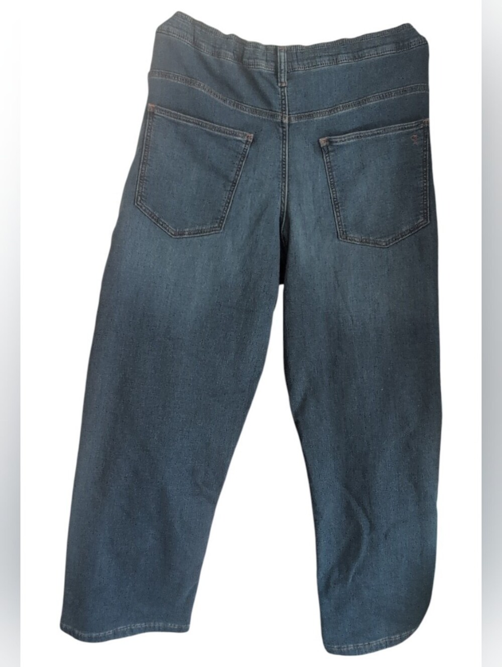 Anthropologie Pilcro The Jenna Mid-Rise Cotton Adjustable Waist Relaxed Jeans XL - Picture 2 of 9